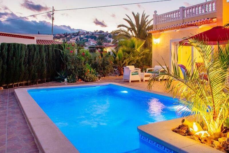 Villa Hayahay With Private Pool & Amazing View Calp Dış mekan fotoğraf