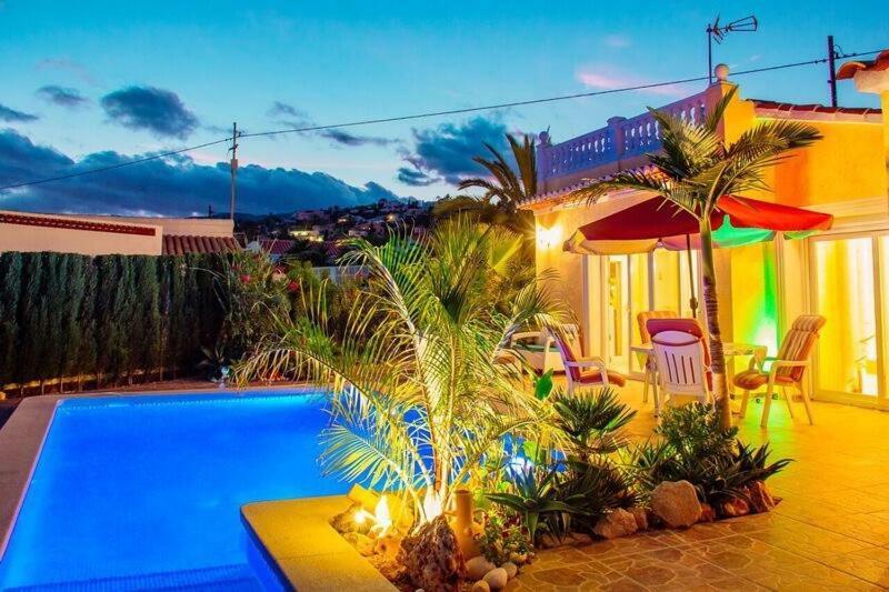 Villa Hayahay With Private Pool & Amazing View Calp Dış mekan fotoğraf